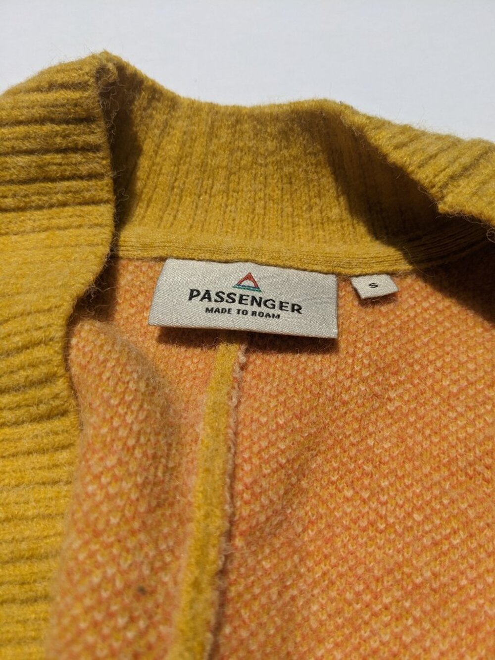 NWOT Passenger colorblock sunset mountains oversized open cardigan - Picture 5 of 6